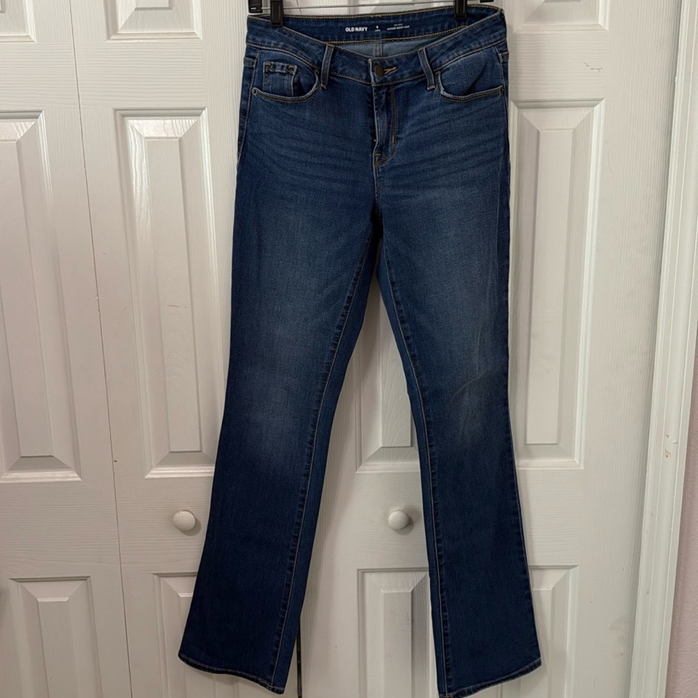 Mid Rise Boot Cut Jeans